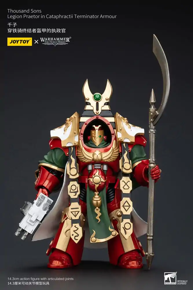 Warhammer The Horus Heresy Figurka Akcji 1/18 Thousand Sons Legion Praetor w Zbroi Terminatora Cataphractii 12 cm zdjęcie produktu