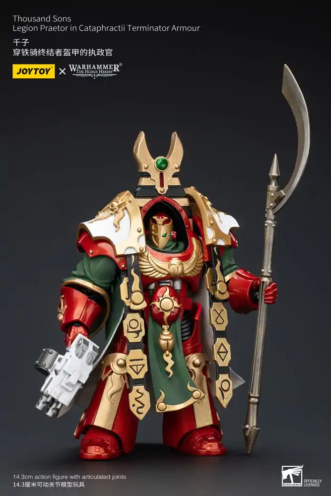 Warhammer The Horus Heresy Figurka Akcji 1/18 Thousand Sons Legion Praetor w Zbroi Terminatora Cataphractii 12 cm zdjęcie produktu