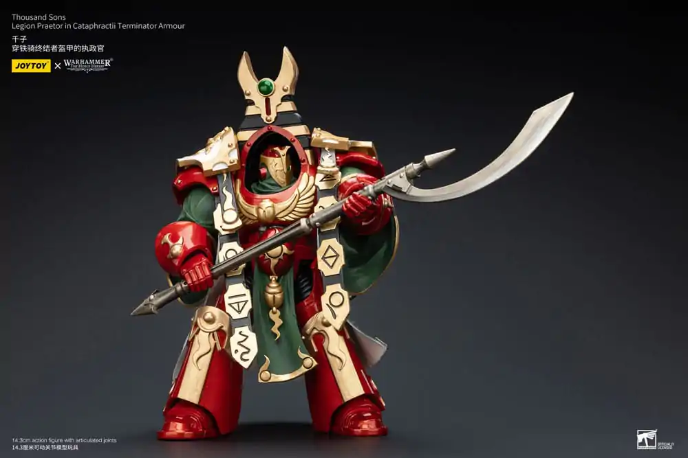 Warhammer The Horus Heresy Figurka Akcji 1/18 Thousand Sons Legion Praetor w Zbroi Terminatora Cataphractii 12 cm zdjęcie produktu