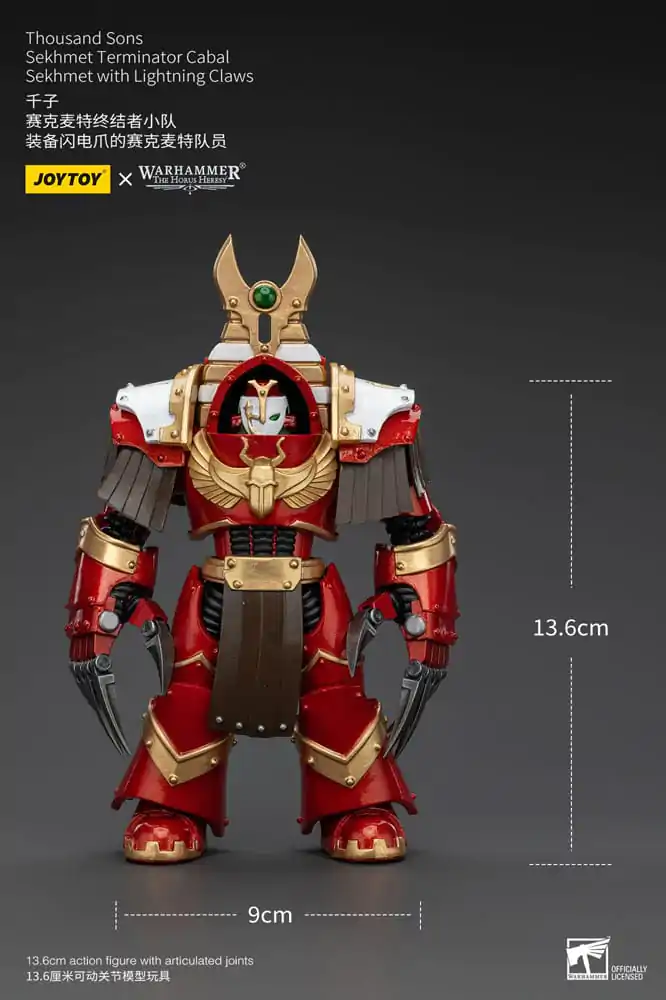 Warhammer The Horus Heresy Figurka Akcji 1/18 Thousand Sons Sekhmet Terminator Cabal Sekhmet ze Szponami Gromu 14 cm zdjęcie produktu