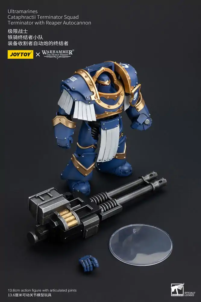 Warhammer The Horus Heresy Figurka Akcji 1/18 Ultramarines Cataphractii Terminator Squad Terminator z Reaper Autocannon 14 cm zdjęcie produktu