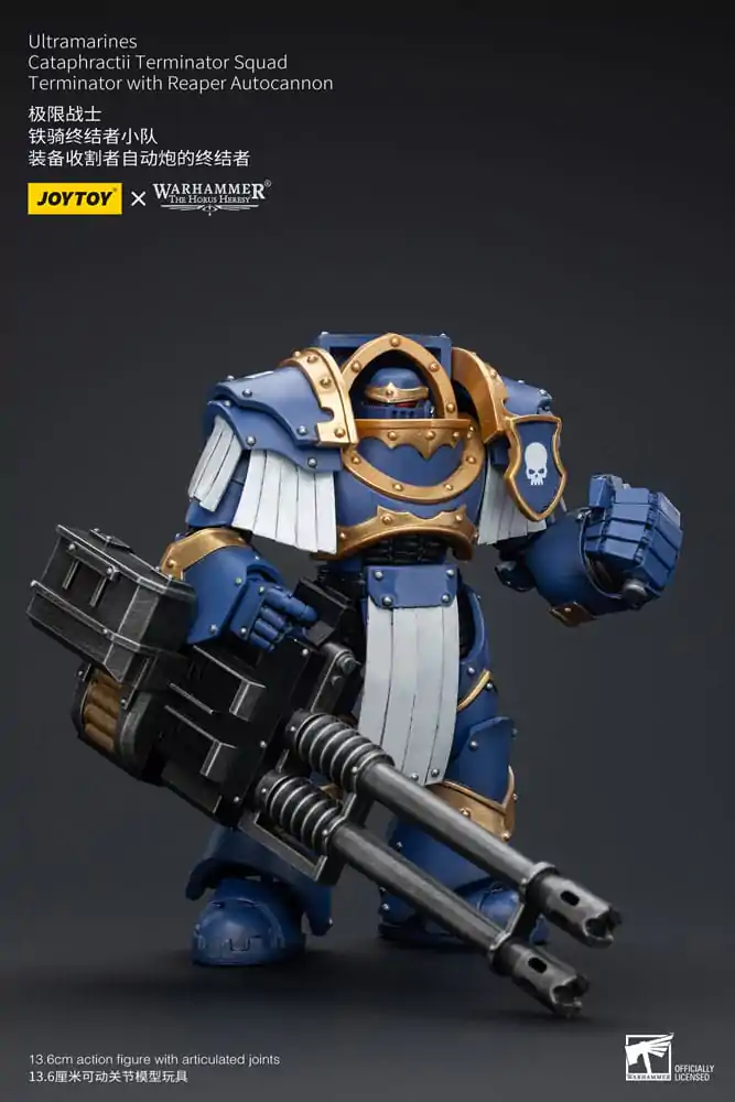 Warhammer The Horus Heresy Figurka Akcji 1/18 Ultramarines Cataphractii Terminator Squad Terminator z Reaper Autocannon 14 cm zdjęcie produktu