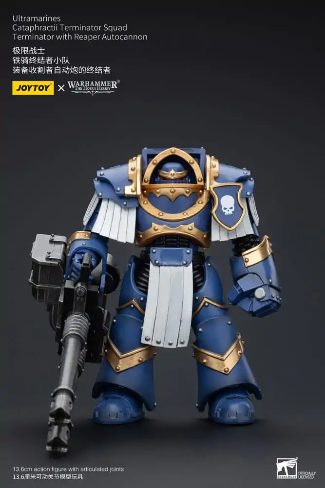 Warhammer The Horus Heresy Figurka Akcji 1/18 Ultramarines Cataphractii Terminator Squad Terminator z Reaper Autocannon 14 cm zdjęcie produktu