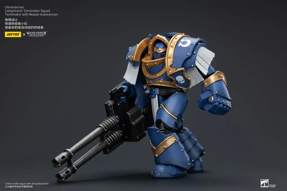 Warhammer The Horus Heresy Figurka Akcji 1/18 Ultramarines Cataphractii Terminator Squad Terminator z Reaper Autocannon 14 cm zdjęcie produktu