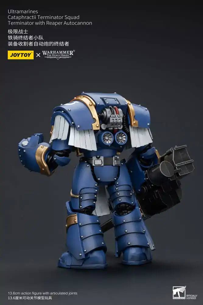 Warhammer The Horus Heresy Figurka Akcji 1/18 Ultramarines Cataphractii Terminator Squad Terminator z Reaper Autocannon 14 cm zdjęcie produktu