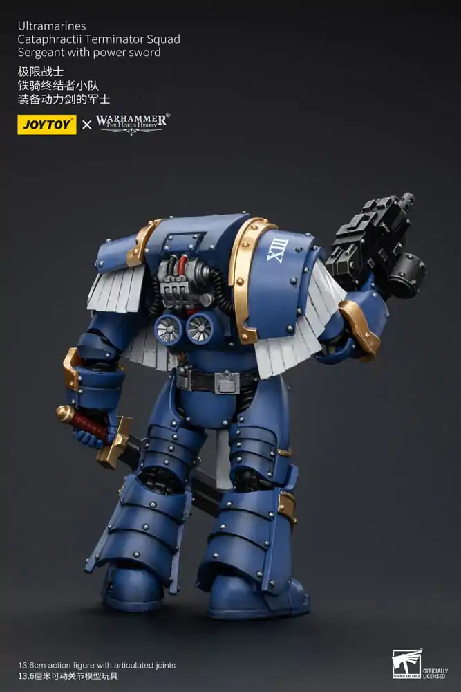 Warhammer The Horus Heresy Figurka Akcji 1/18 Ultramarines Cataphractii Terminator Squad Sergeant z Power Sword 14 cm zdjęcie produktu