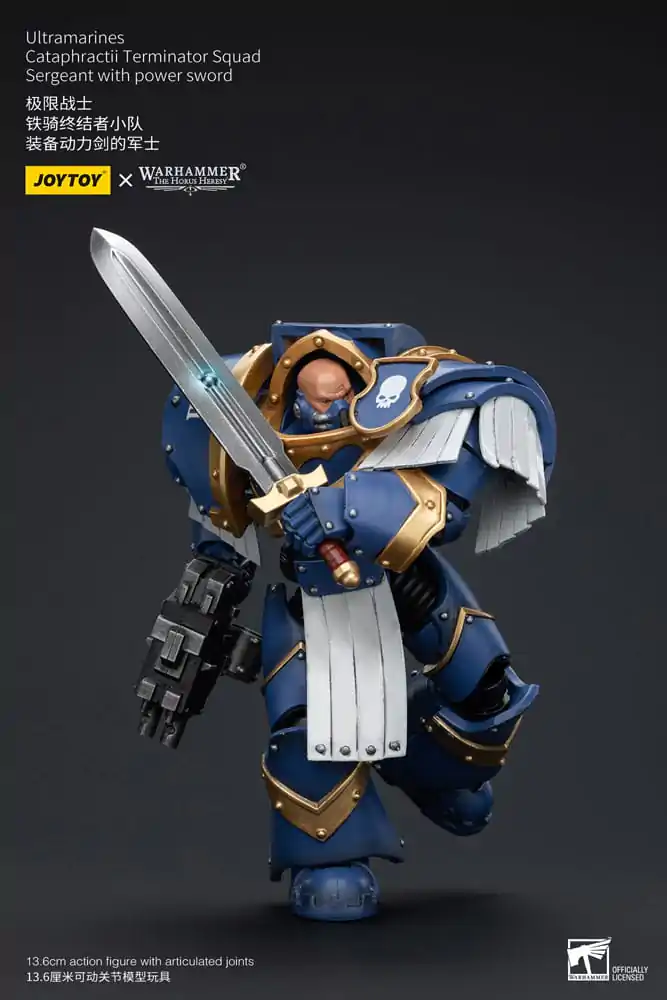 Warhammer The Horus Heresy Figurka Akcji 1/18 Ultramarines Cataphractii Terminator Squad Sergeant z Power Sword 14 cm zdjęcie produktu