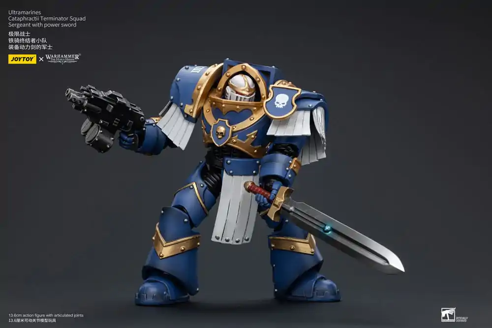 Warhammer The Horus Heresy Figurka Akcji 1/18 Ultramarines Cataphractii Terminator Squad Sergeant z Power Sword 14 cm zdjęcie produktu