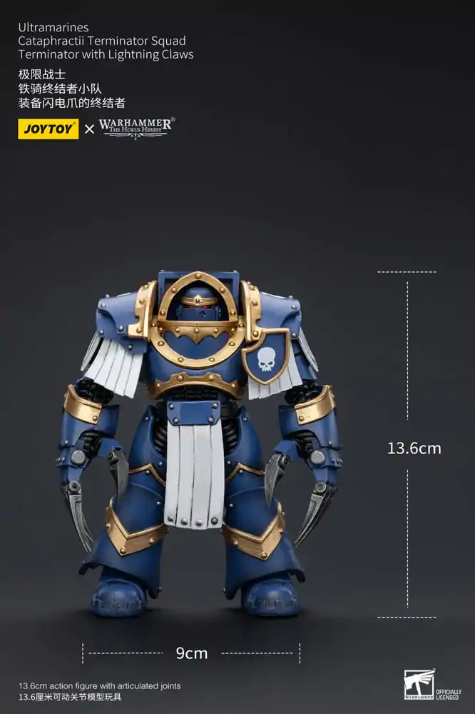 Warhammer The Horus Heresy Figurka Akcji 1/18 Ultramarines Cataphractii Terminator Squad Terminator ze Szponami Błyskawic 14 cm zdjęcie produktu