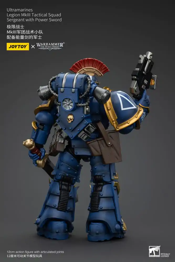 Warhammer The Horus Heresy Figurka Akcji 1/18 Legion Ultramarines MKIII Tactical Squad Sierżant z Power Sword 12 cm zdjęcie produktu