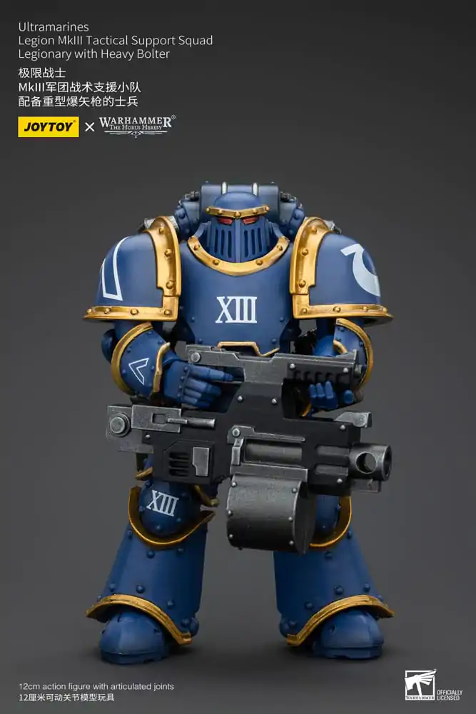 Warhammer The Horus Heresy Figurka Akcji 1/18 Ultramarines Legion MKIII Tactical Support Squad Legionista z Ciężkim Bolterem 12 cm zdjęcie produktu