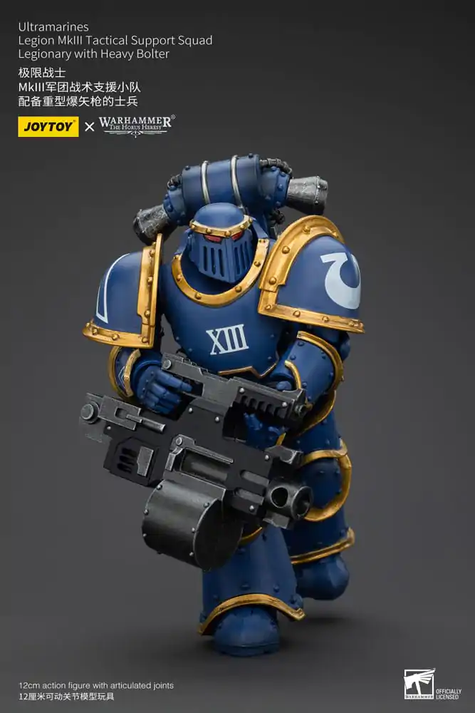 Warhammer The Horus Heresy Figurka Akcji 1/18 Ultramarines Legion MKIII Tactical Support Squad Legionista z Ciężkim Bolterem 12 cm zdjęcie produktu