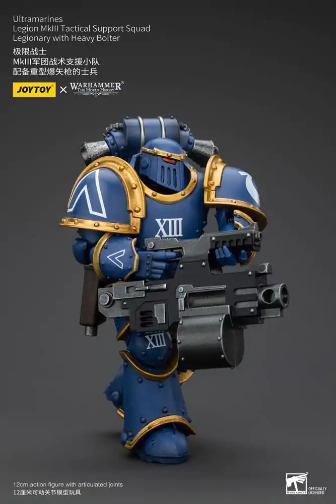 Warhammer The Horus Heresy Figurka Akcji 1/18 Ultramarines Legion MKIII Tactical Support Squad Legionista z Ciężkim Bolterem 12 cm zdjęcie produktu