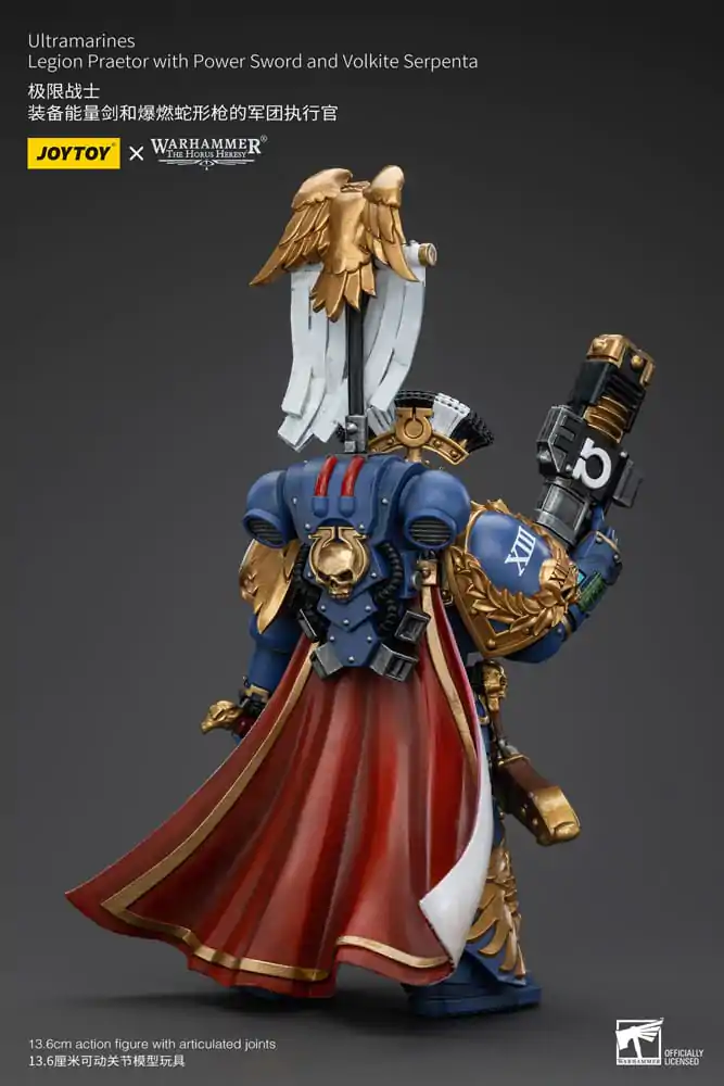 Warhammer The Horus Heresy Figurka Akcji 1/18 Ultramarines Legion Praetor z mieczem energetycznym i Volkite Serpenta 12 cm zdjęcie produktu