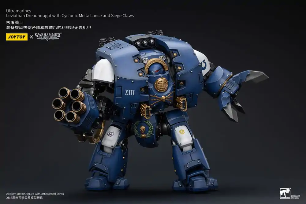 Warhammer The Horus Heresy Figurka Akcji 1/18 Ultramarines Leviathan Dreadnought z Cyclonic Melta Lance And Siege Claws 29 cm zdjęcie produktu