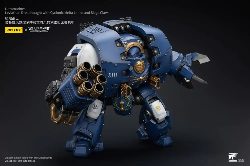 Warhammer The Horus Heresy Figurka Akcji 1/18 Ultramarines Leviathan Dreadnought z Cyclonic Melta Lance And Siege Claws 29 cm zdjęcie produktu