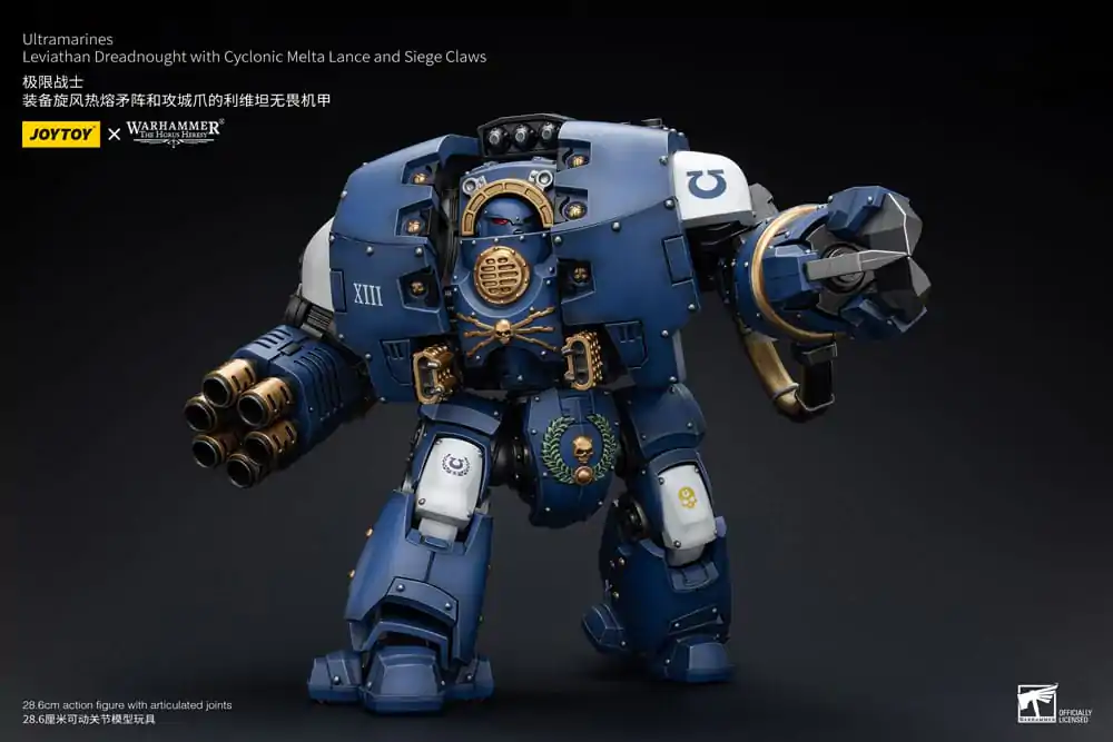 Warhammer The Horus Heresy Figurka Akcji 1/18 Ultramarines Leviathan Dreadnought z Cyclonic Melta Lance And Siege Claws 29 cm zdjęcie produktu