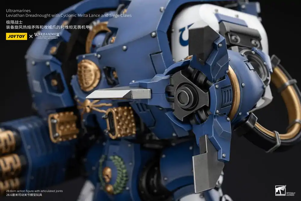 Warhammer The Horus Heresy Figurka Akcji 1/18 Ultramarines Leviathan Dreadnought z Cyclonic Melta Lance And Siege Claws 29 cm zdjęcie produktu