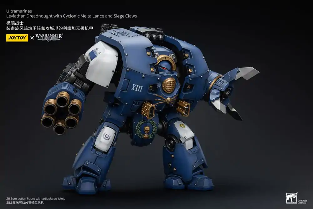 Warhammer The Horus Heresy Figurka Akcji 1/18 Ultramarines Leviathan Dreadnought z Cyclonic Melta Lance And Siege Claws 29 cm zdjęcie produktu