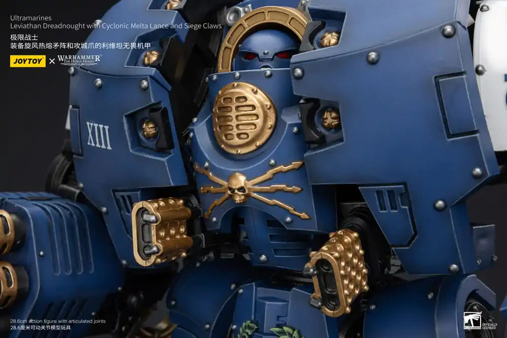 Warhammer The Horus Heresy Figurka Akcji 1/18 Ultramarines Leviathan Dreadnought z Cyclonic Melta Lance And Siege Claws 29 cm zdjęcie produktu