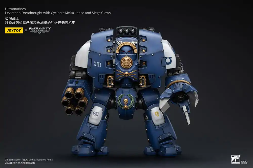 Warhammer The Horus Heresy Figurka Akcji 1/18 Ultramarines Leviathan Dreadnought z Cyclonic Melta Lance And Siege Claws 29 cm zdjęcie produktu