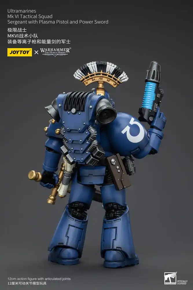 Warhammer The Horus Heresy Figurka Akcji 1/18 Ultramarines MK VI Tactical Squad Sierżant z Plasma Pistol i Power Sword 12 cm zdjęcie produktu