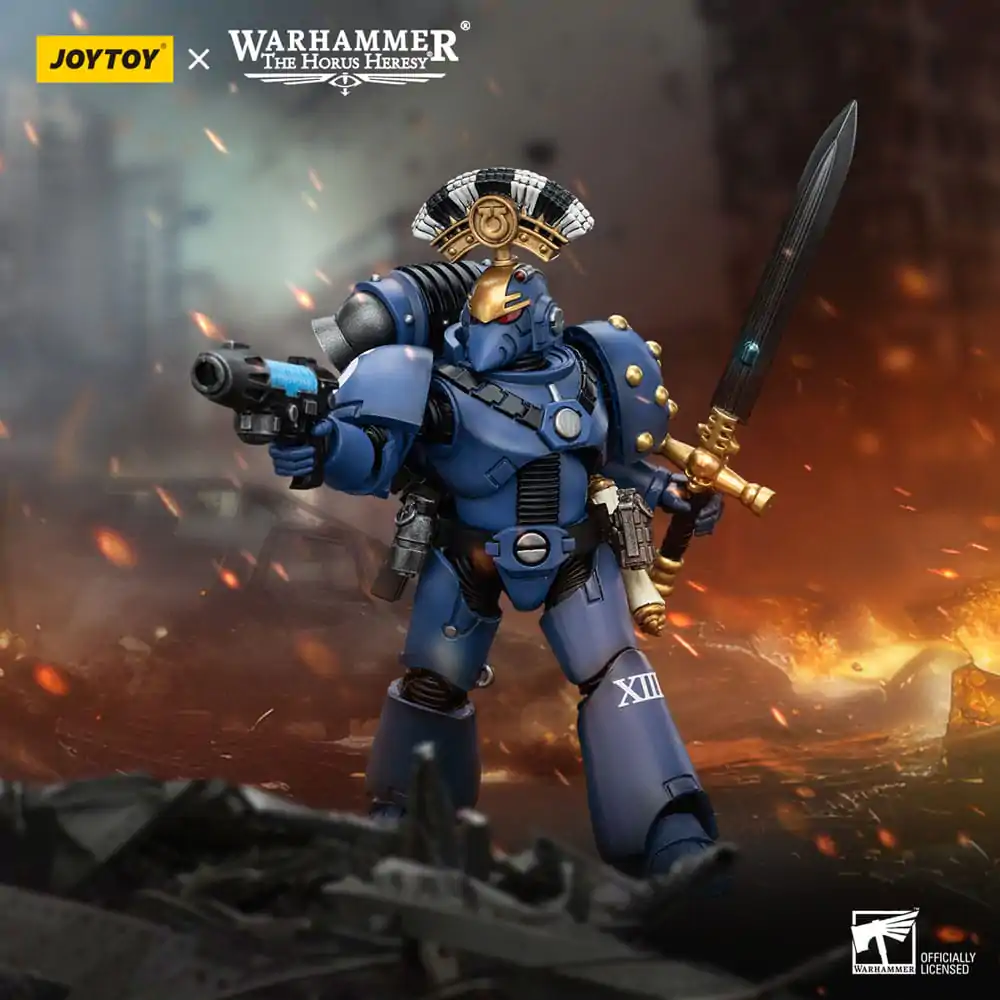 Warhammer The Horus Heresy Figurka Akcji 1/18 Ultramarines MK VI Tactical Squad Sierżant z Plasma Pistol i Power Sword 12 cm zdjęcie produktu