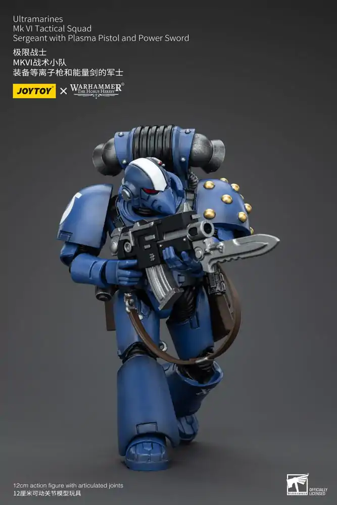 Warhammer The Horus Heresy Figurka Akcji 1/18 Ultramarines MK VI Tactical Squad Sierżant z Plasma Pistol i Power Sword 12 cm zdjęcie produktu