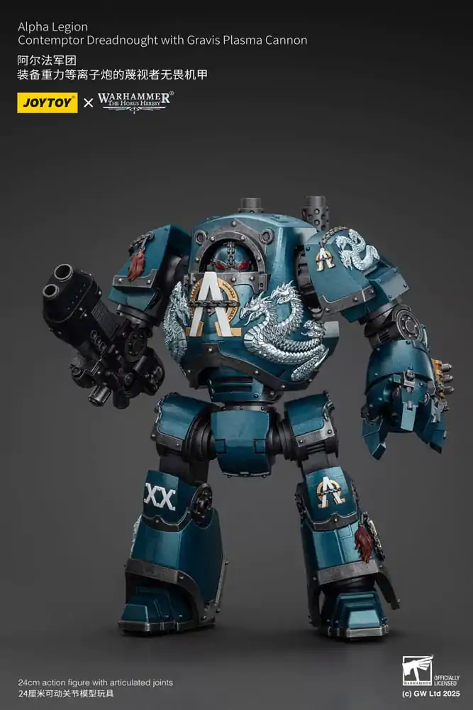 Warhammer The Horus Heresy Figurka Akcji Alpha Legion Contemptor Dreadnought z Gravis Plasma Cannon 25 cm zdjęcie produktu