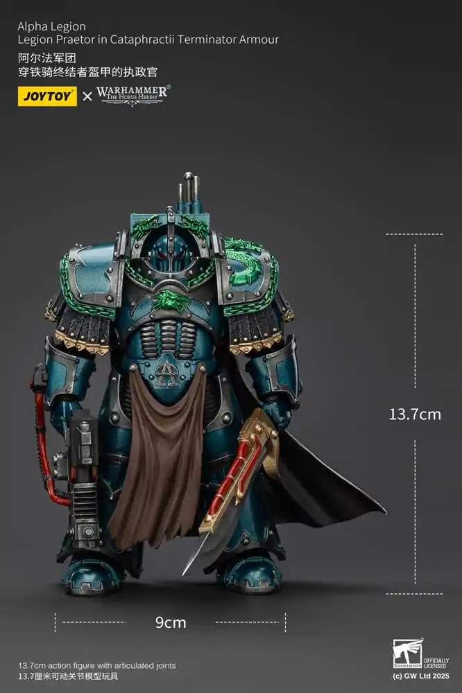 Warhammer The Horus Heresy Figurka Akcji Alpha Legion Legion Praetor in Cataphractii Terminator Armour 14 cm zdjęcie produktu