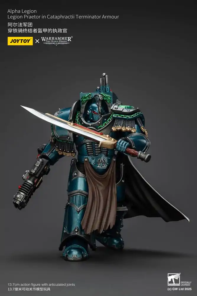 Warhammer The Horus Heresy Figurka Akcji Alpha Legion Legion Praetor in Cataphractii Terminator Armour 14 cm zdjęcie produktu