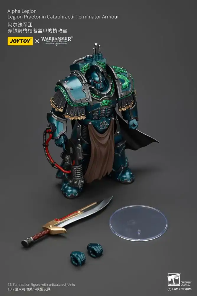 Warhammer The Horus Heresy Figurka Akcji Alpha Legion Legion Praetor in Cataphractii Terminator Armour 14 cm zdjęcie produktu