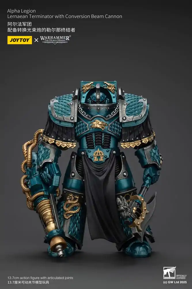 Warhammer The Horus Heresy figurka akcji Alpha Legion Lernaean Terminator with Conversion Beam Cannon 14 cm zdjęcie produktu