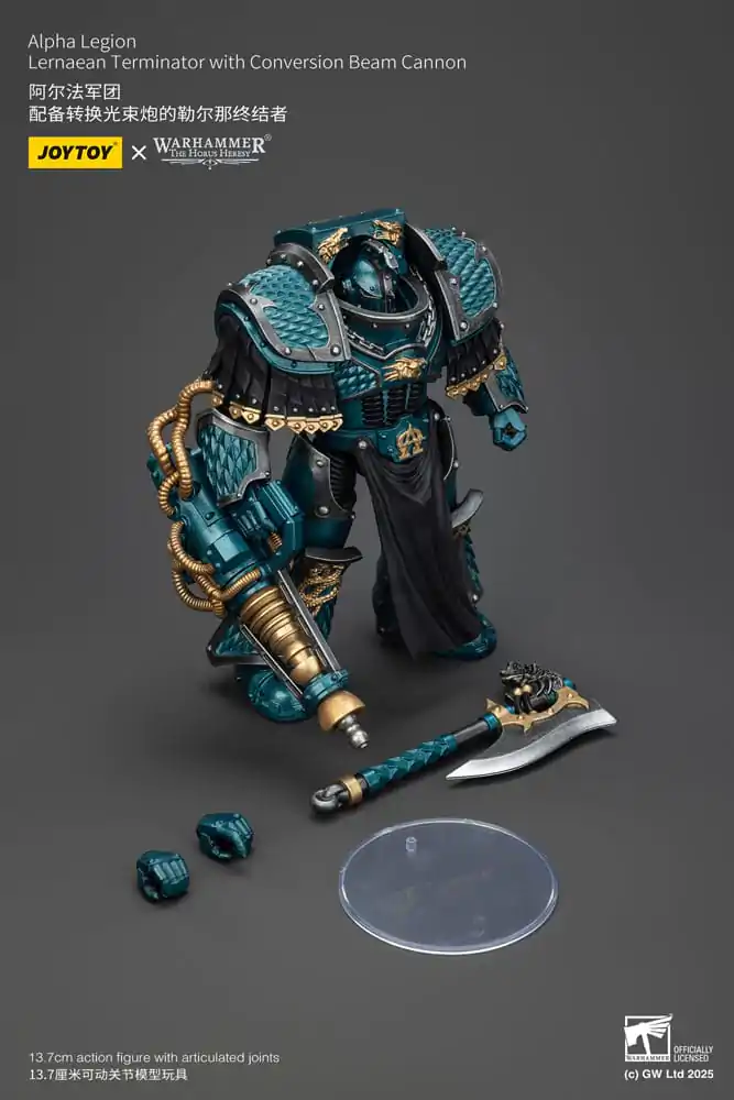 Warhammer The Horus Heresy figurka akcji Alpha Legion Lernaean Terminator with Conversion Beam Cannon 14 cm zdjęcie produktu