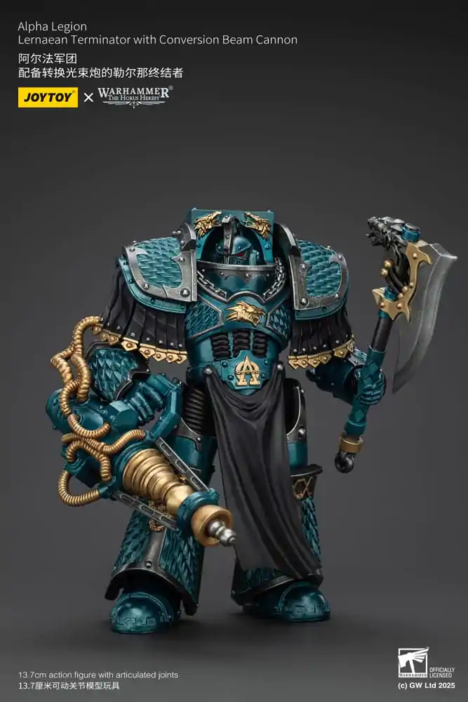 Warhammer The Horus Heresy figurka akcji Alpha Legion Lernaean Terminator with Conversion Beam Cannon 14 cm zdjęcie produktu