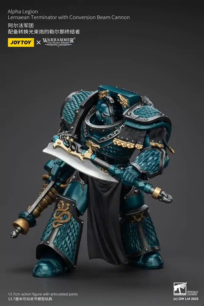Warhammer The Horus Heresy figurka akcji Alpha Legion Lernaean Terminator with Conversion Beam Cannon 14 cm zdjęcie produktu