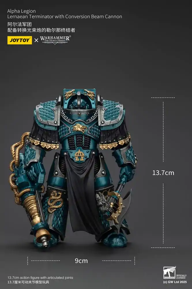 Warhammer The Horus Heresy figurka akcji Alpha Legion Lernaean Terminator with Conversion Beam Cannon 14 cm zdjęcie produktu