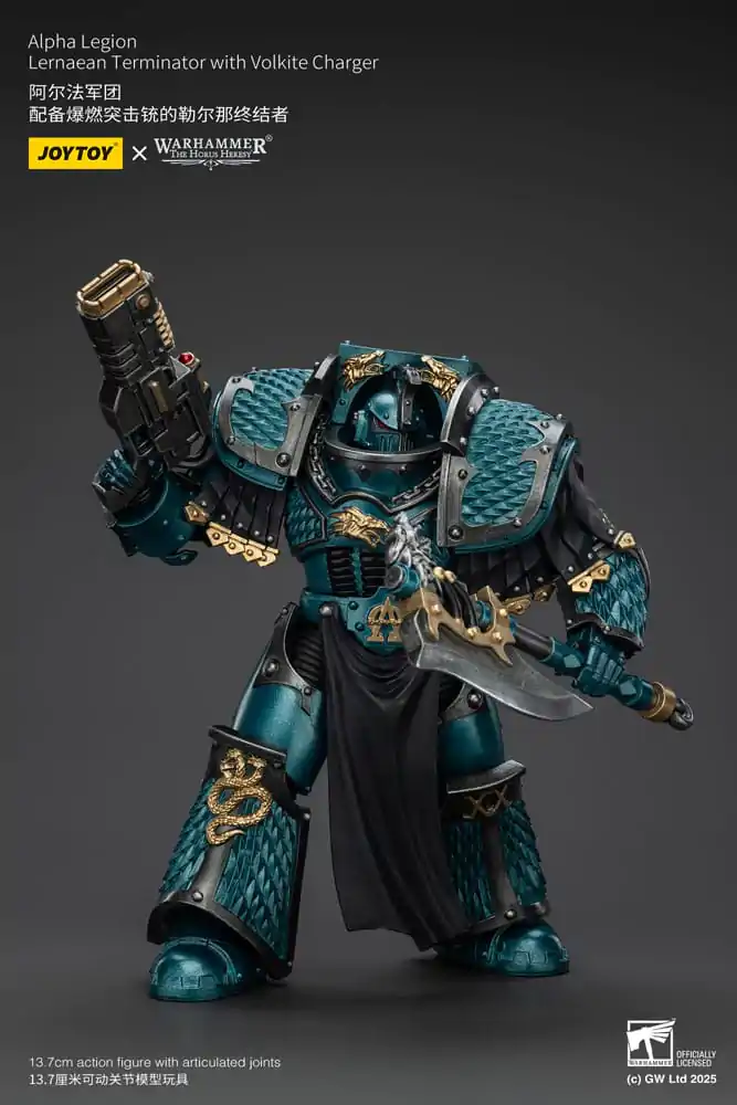 Warhammer The Horus Heresy Figurka Akcji Alpha Legion Lernaean Terminator z Volkite Charger 20 cm zdjęcie produktu