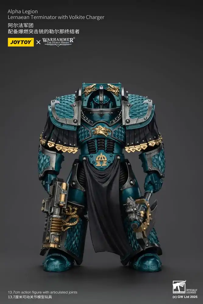 Warhammer The Horus Heresy Figurka Akcji Alpha Legion Lernaean Terminator z Volkite Charger 20 cm zdjęcie produktu