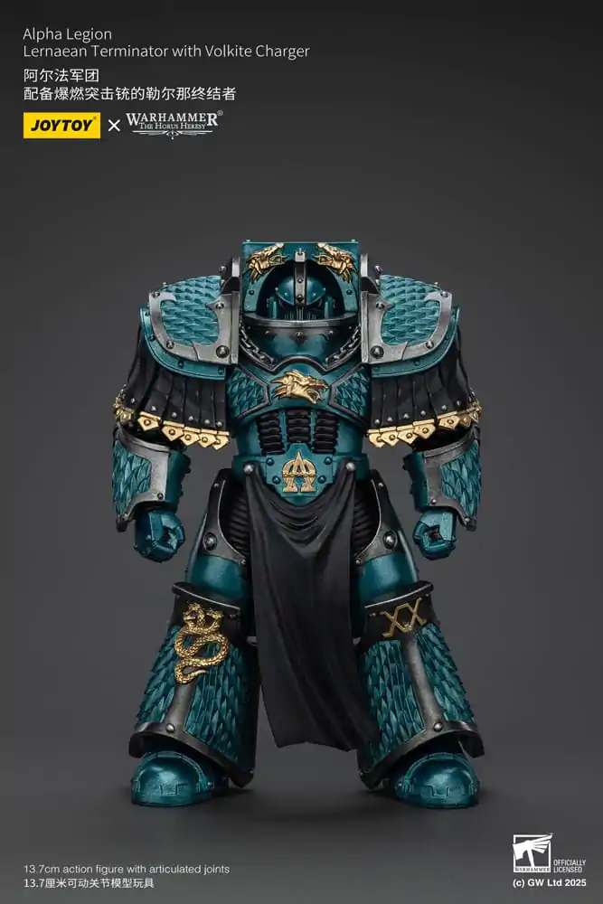 Warhammer The Horus Heresy Figurka Akcji Alpha Legion Lernaean Terminator z Volkite Charger 20 cm zdjęcie produktu