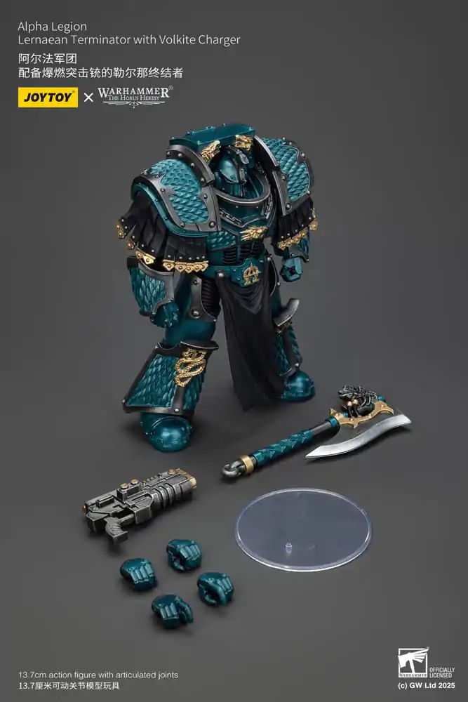 Warhammer The Horus Heresy Figurka Akcji Alpha Legion Lernaean Terminator z Volkite Charger 20 cm zdjęcie produktu