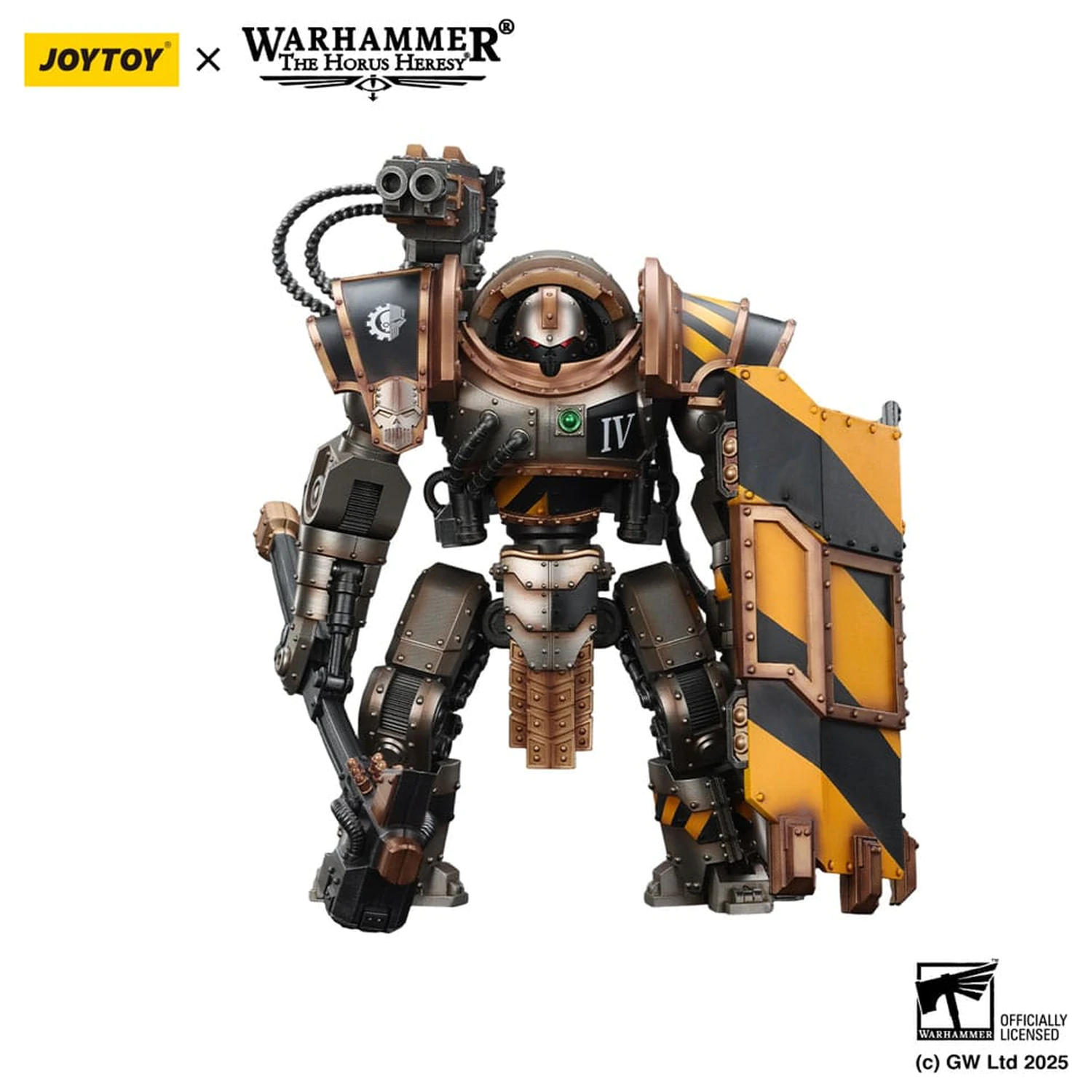 Warhammer The Horus Heresy figurka akcji Iron Warriors Iron Circle Domitar-Ferrum Class Battle-automata z Karceri Battle Shield 24 cm zdjęcie produktu