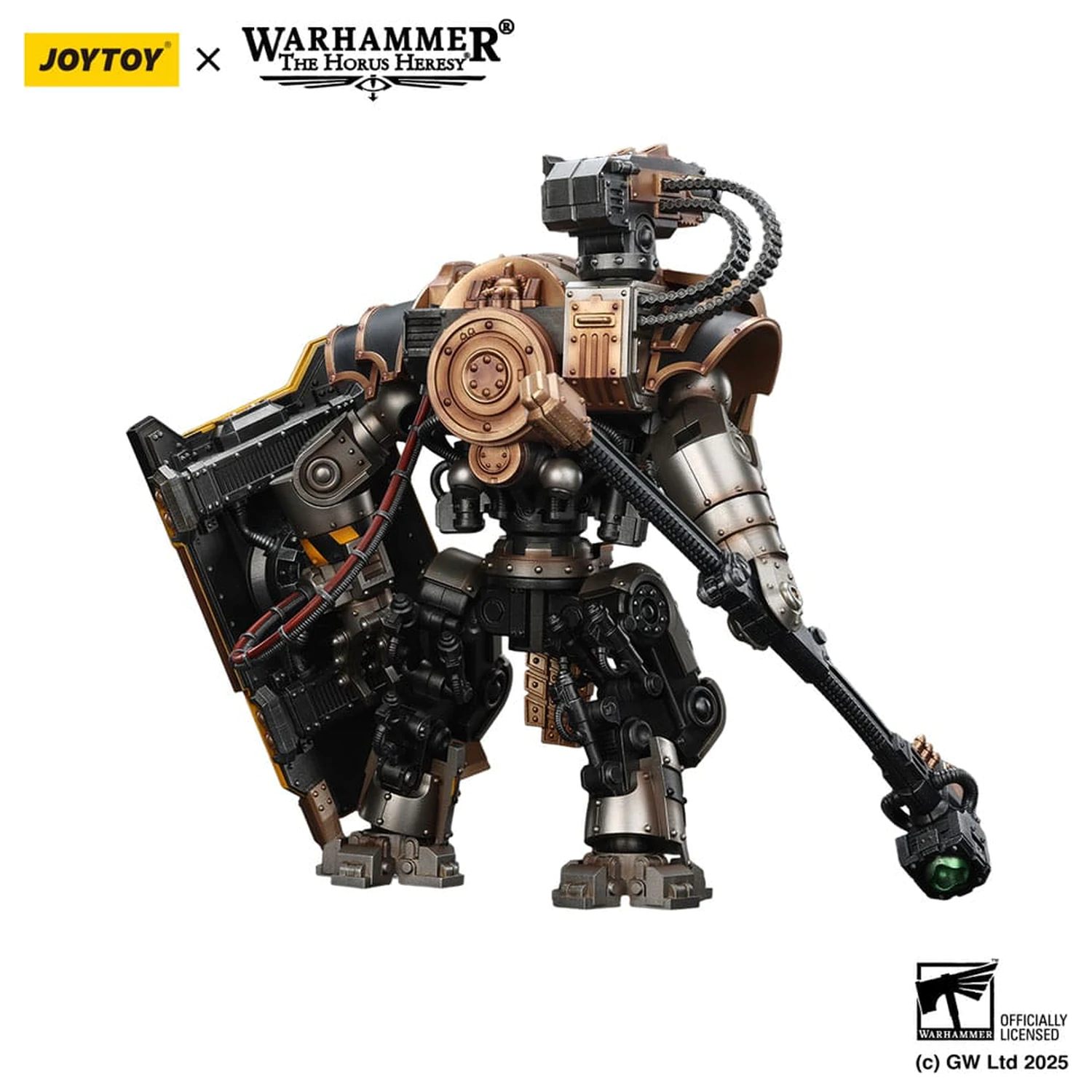 Warhammer The Horus Heresy figurka akcji Iron Warriors Iron Circle Domitar-Ferrum Class Battle-automata z Karceri Battle Shield 24 cm zdjęcie produktu