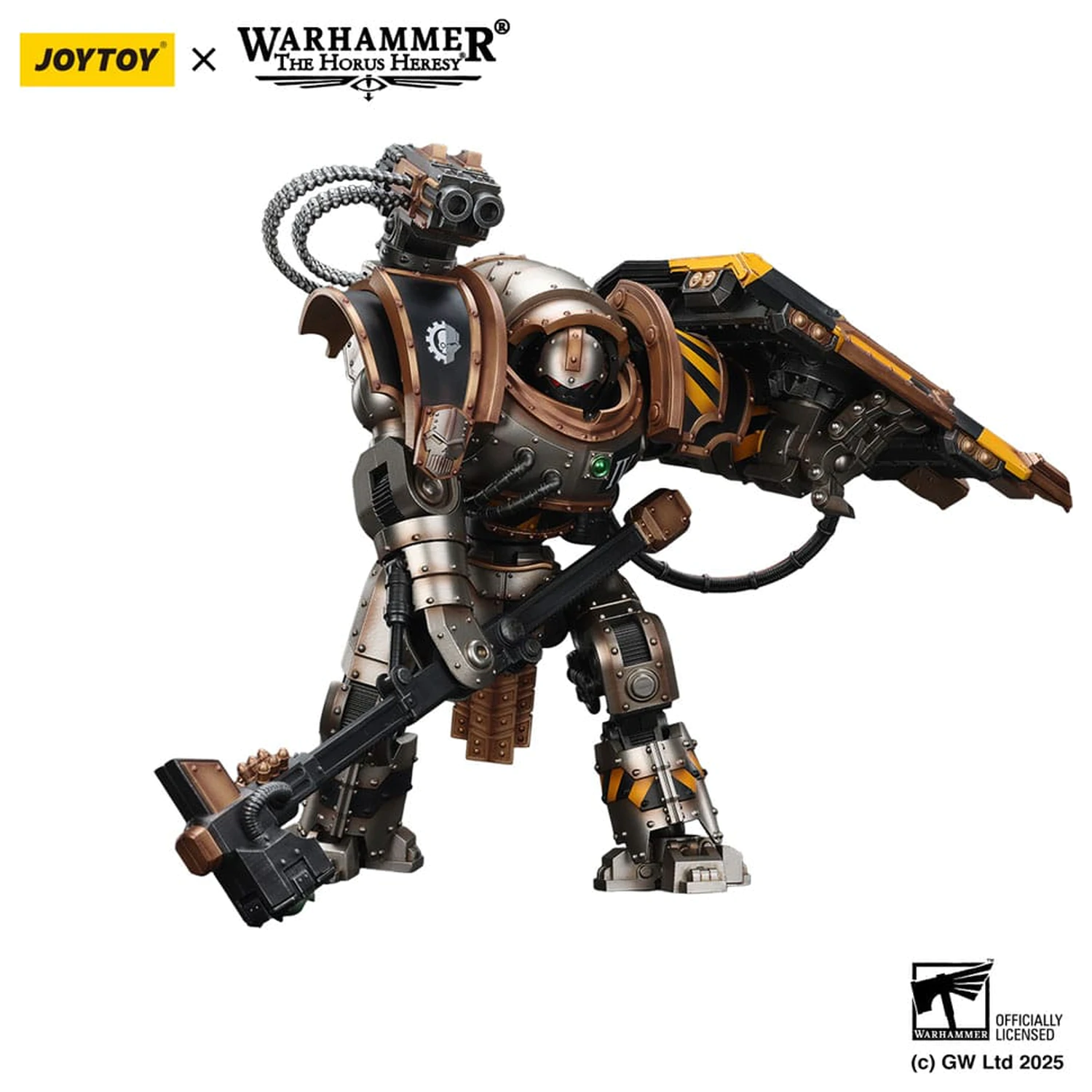 Warhammer The Horus Heresy figurka akcji Iron Warriors Iron Circle Domitar-Ferrum Class Battle-automata z Karceri Battle Shield 24 cm zdjęcie produktu