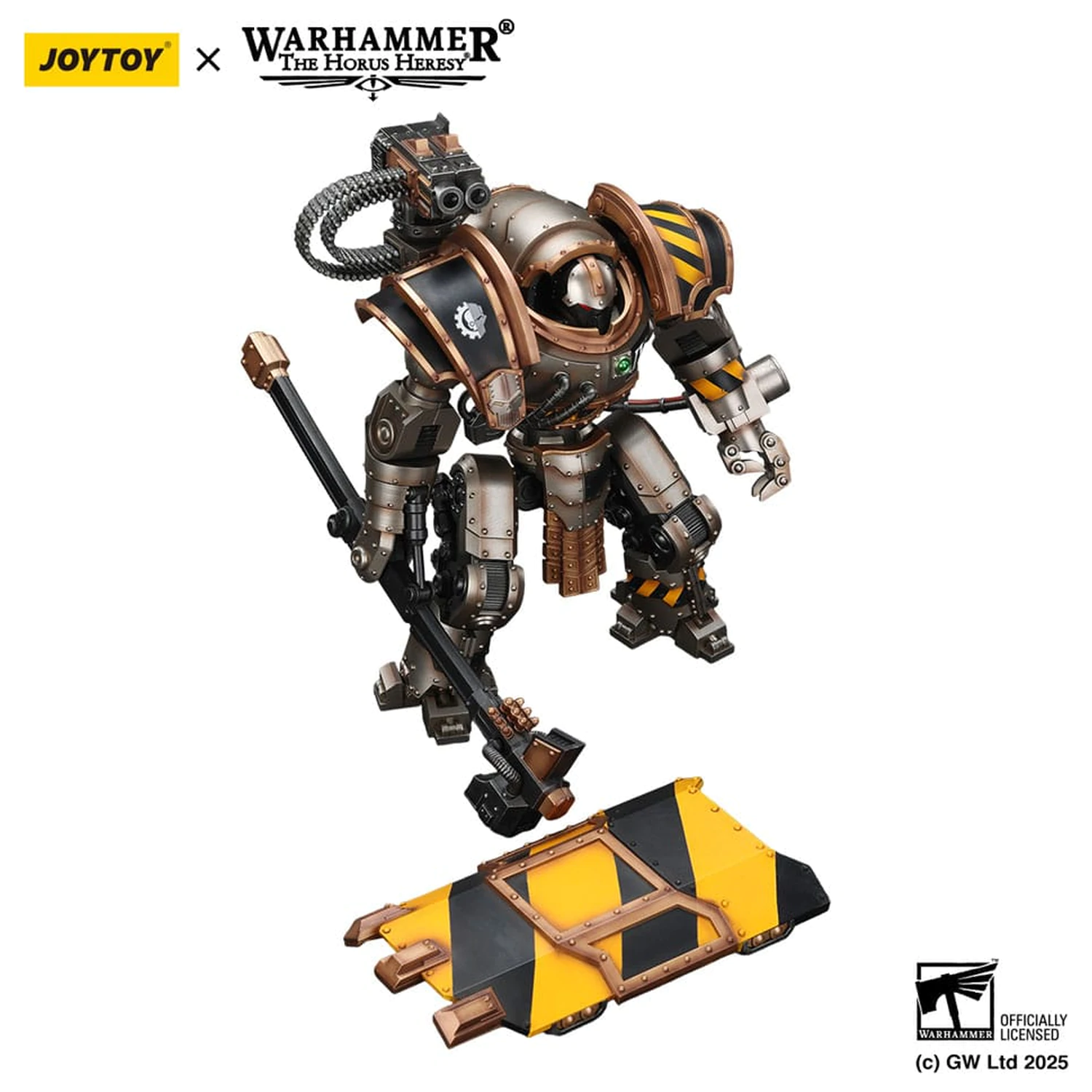 Warhammer The Horus Heresy figurka akcji Iron Warriors Iron Circle Domitar-Ferrum Class Battle-automata z Karceri Battle Shield 24 cm zdjęcie produktu