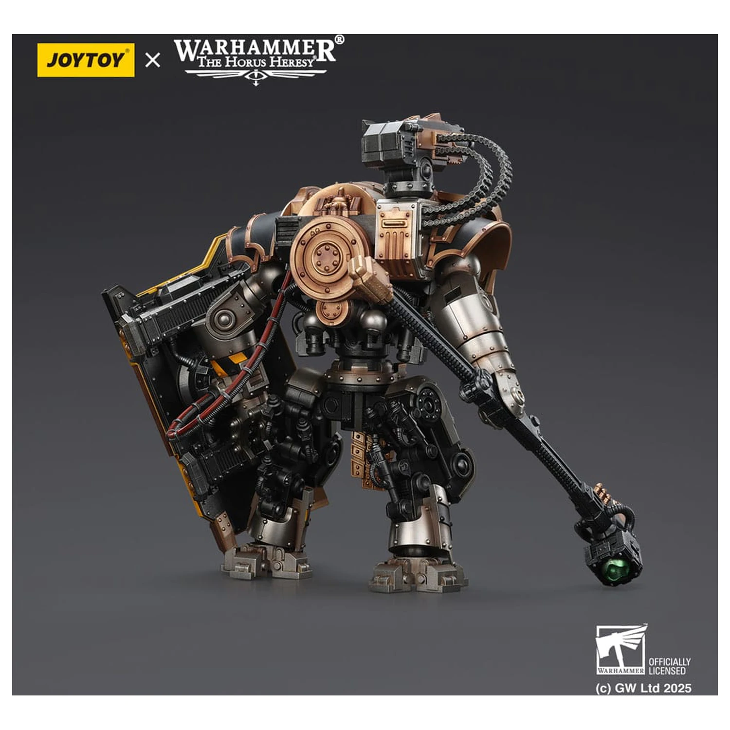 Warhammer The Horus Heresy figurka akcji Iron Warriors Iron Circle Domitar-Ferrum Class Battle-automata z Karceri Battle Shield 24 cm zdjęcie produktu