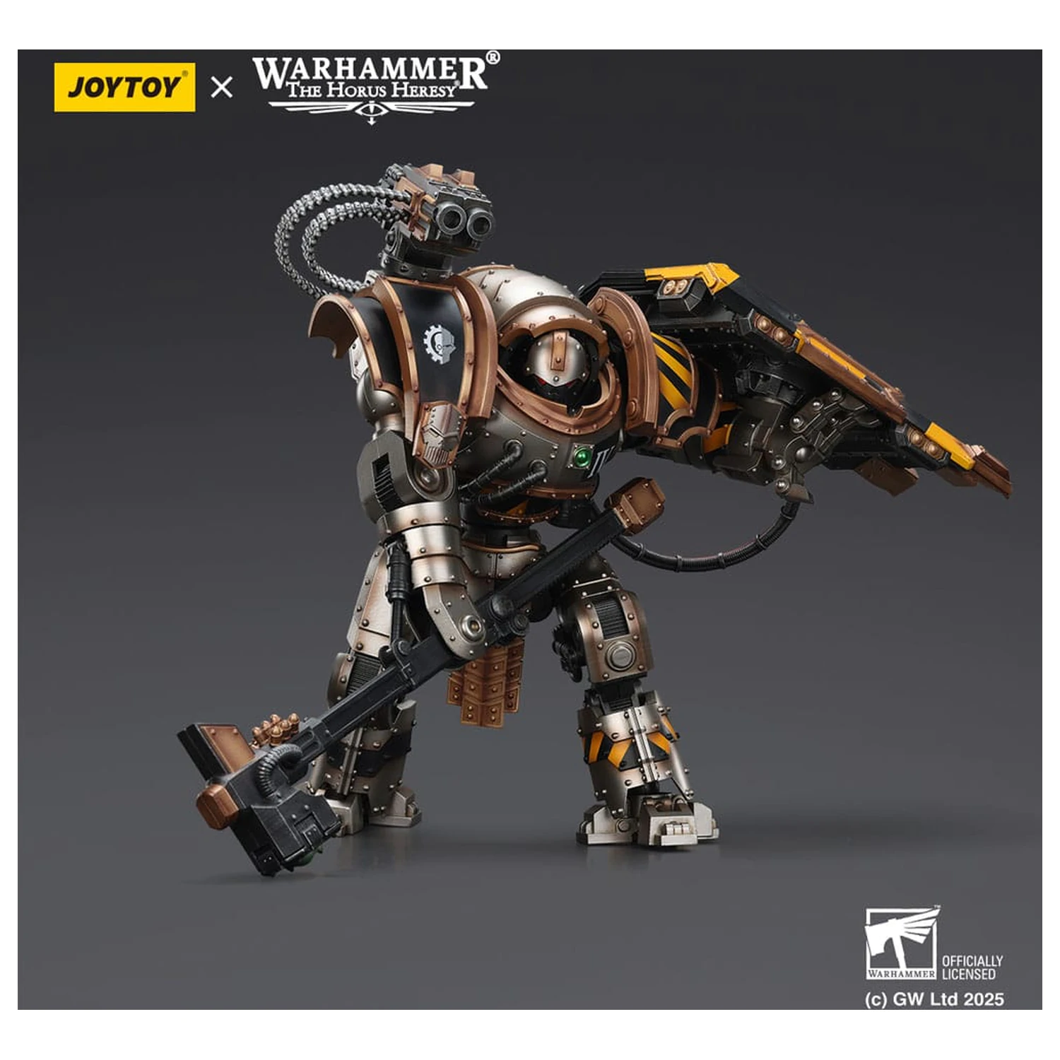 Warhammer The Horus Heresy figurka akcji Iron Warriors Iron Circle Domitar-Ferrum Class Battle-automata z Karceri Battle Shield 24 cm zdjęcie produktu