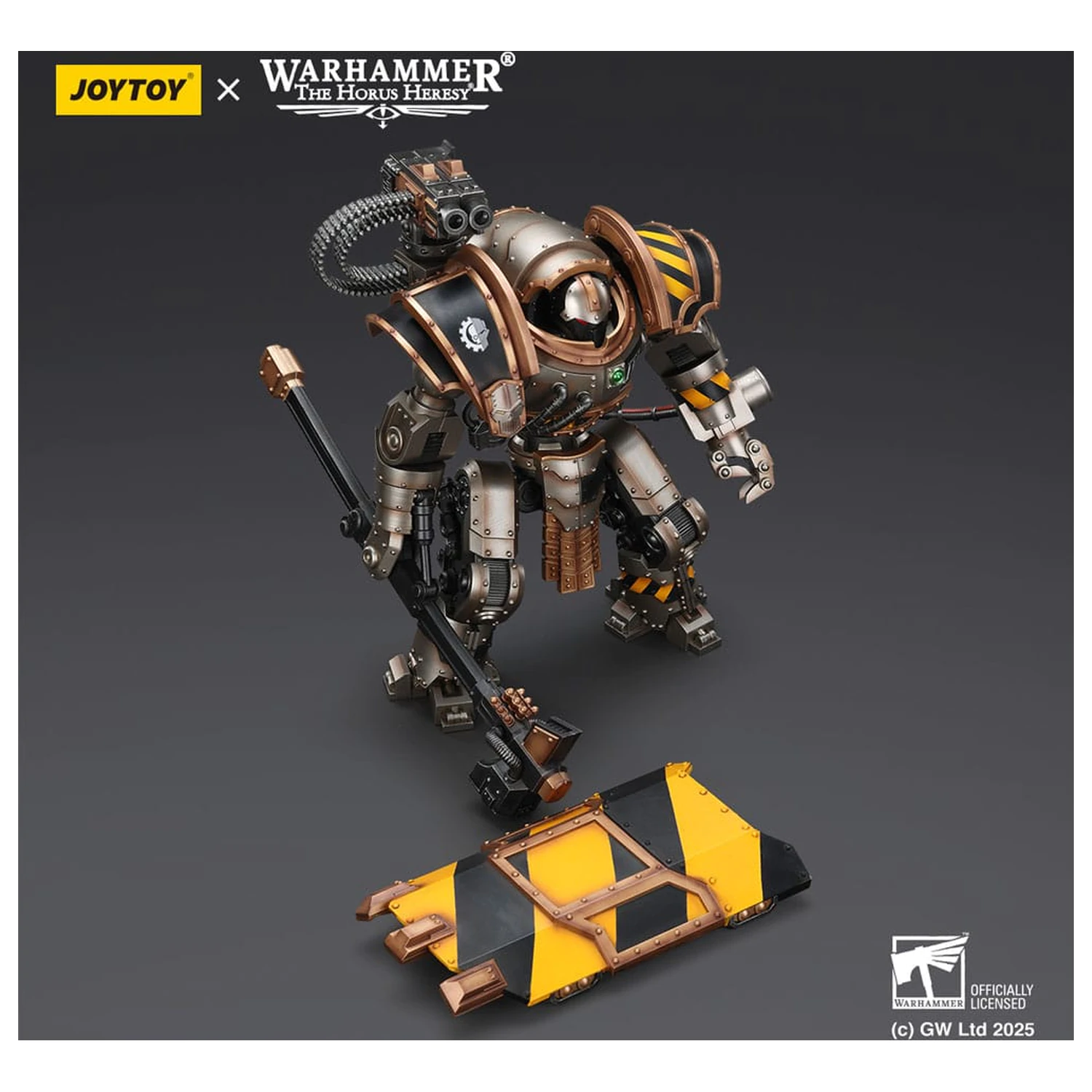 Warhammer The Horus Heresy figurka akcji Iron Warriors Iron Circle Domitar-Ferrum Class Battle-automata z Karceri Battle Shield 24 cm zdjęcie produktu
