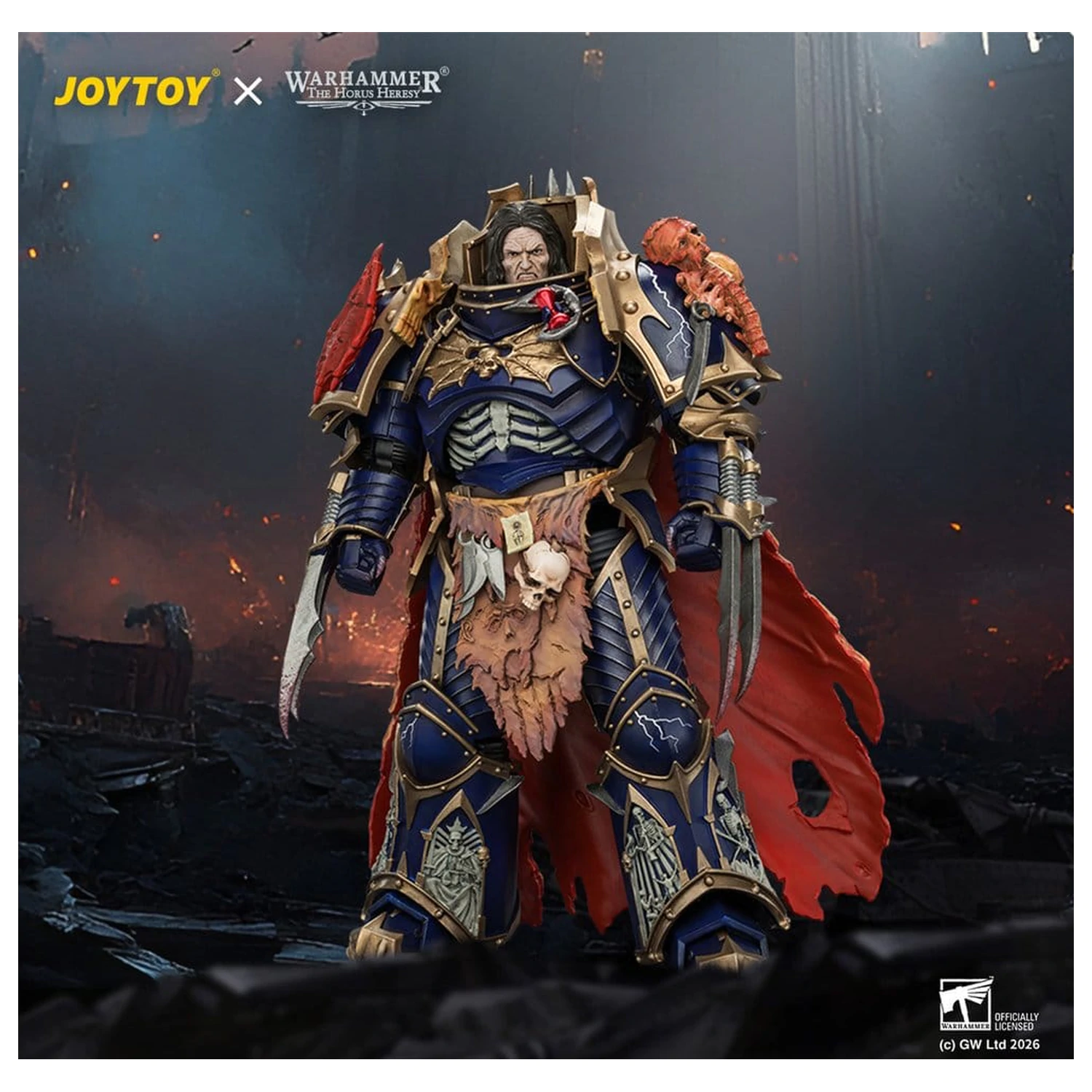 Warhammer The Horus Heresy Action Figure Night Lords Konrad Curze Primarch of the Night Lords Legion 19 cm zdjęcie produktu
