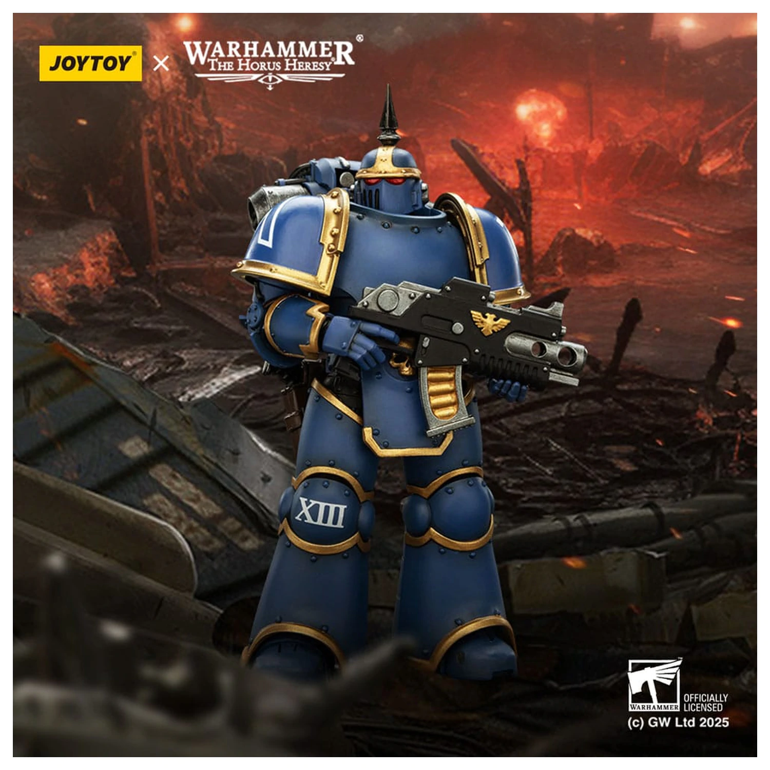 Warhammer The Horus Heresy figurka akcji Ultramarines MK lll taktyczny legionista 12 cm zdjęcie produktu